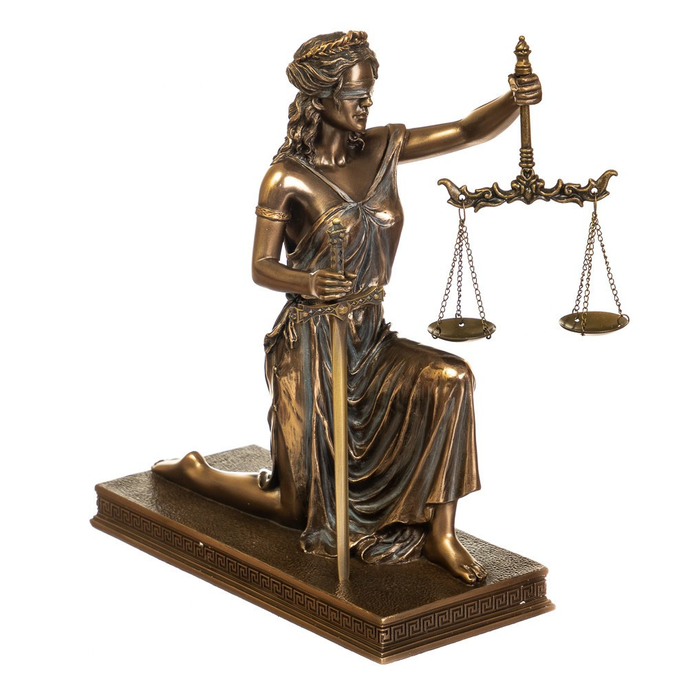 Статуетка настільна Veronese Богиня правосуддя Феміда 26х9х20 см 77560