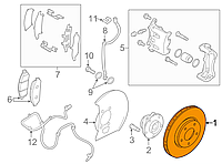 Диск тормозной передний ROADHOUSE Nissan Leaf ZE0 / AZE0 (10-17), NV200 (Evalia) RH 61531.10