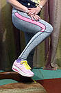 Жіночі для фітнесу легінси для спорту рожеві №33 — (M,L,XL) спортивні, фото 5