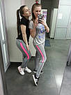 Жіночі для фітнесу легінси для спорту рожеві №33 — (M,L,XL) спортивні, фото 2