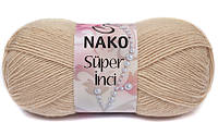 Nako SUPER INCI (Супер Инси) № 219 светлый беж (Шерстяная пряжа с акрилом, нитки для вязания)