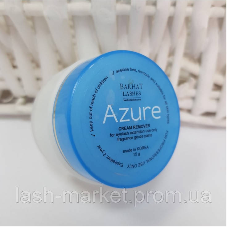 Кремовий ремувер для нарощування вій Barhat Azure Cream Remover 15 г