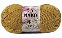 Nako SUPER INCI (Супер Инси) № 294 золотистый (Шерстяная пряжа с акрилом, нитки для вязания)