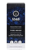 Натуральная краска для волос, Хна для волос "Черный Индиго" Khadi, 100 г
