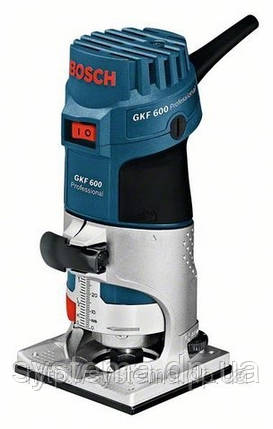 Фрезер для обробки країв BOSCH GKF 600 Professional, кейс, фото 2