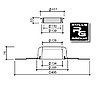 SitaVent Гідроізоляційний прохід для труб DN110 з полімеритоумним полотном 495x495 мм Баудер Bauder, фото 2