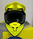Шолом GEON 633 MX Крос Neon Yellow, фото 3