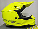 Шолом GEON 633 MX Крос Neon Yellow, фото 2