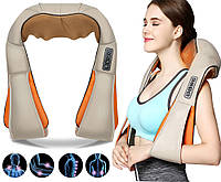 Роликовый массажер для шеи и плеч с ИК-прогревом Massager of Neck Kneading (4860)