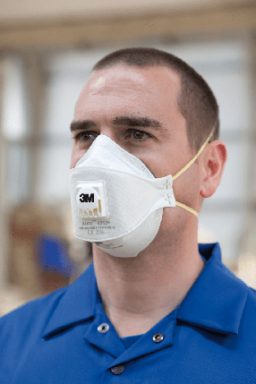 Респіратор 3M™ 9312 FFP1 з клапаном видиху, фото 3