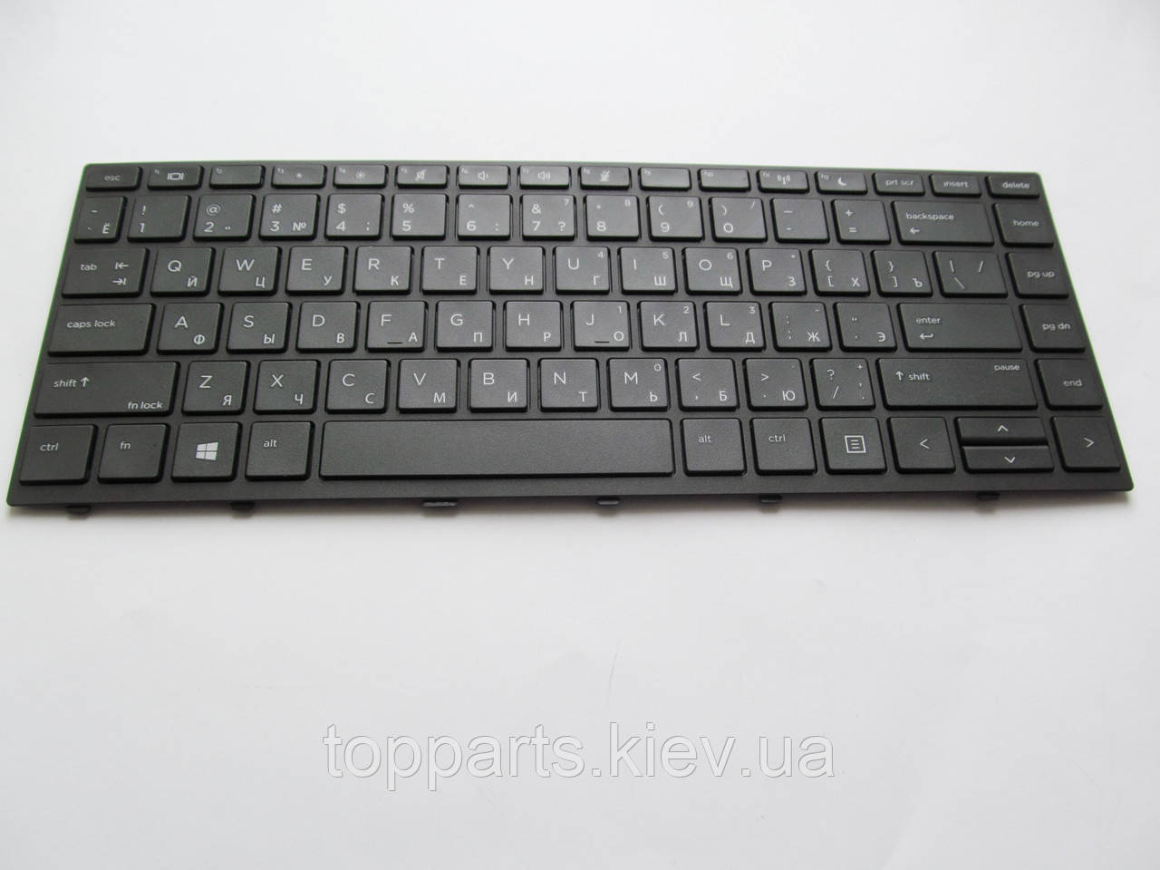 Клавіатура для ноутбуків HP ProBook 430 G5, 440 G5, 445 G5 чорна з чорною рамкою RU/US