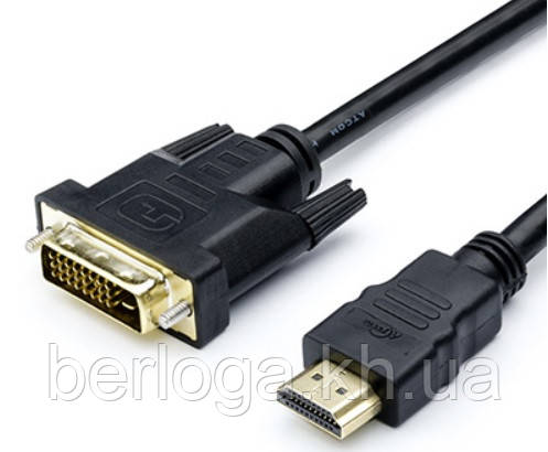 Кабель Atcom DVI-HDMI 1,8 м
