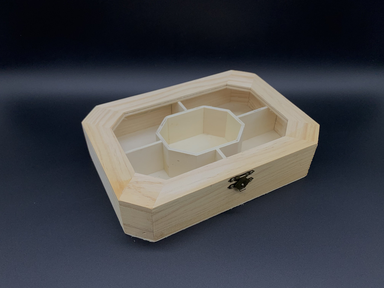 Скринька-органайзер для прикрас із замком і петлями. 23х16,5х5см, фото 1