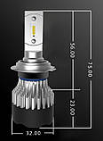 Світлодіодні LED лампи головного світла H3 KT CSP 8000 Lm 70Watt, фото 3