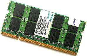 Оперативна пам'ять для ноутбука Apacer SODIMM DDR2 2Gb 800MHz 6400 CL5 (75.A73AM.G06) Б/У