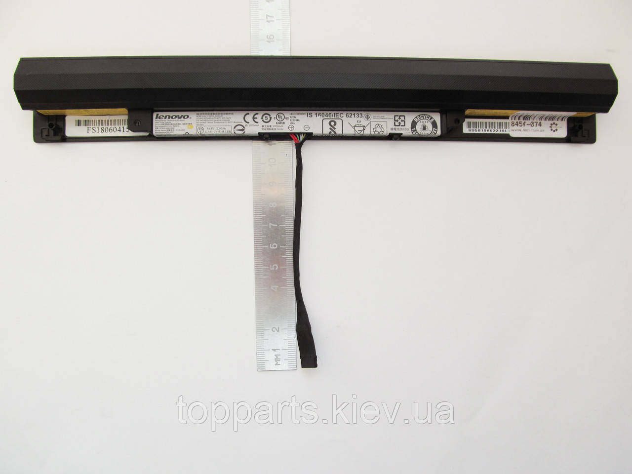 Батарея для ноутбука Lenovo IdeaPad 100-15IBD L15L4A01 (11см), 2200mAh (32Wh), 4cell, 14.4 V, Li-ion, чорна, оригінал, фото 1