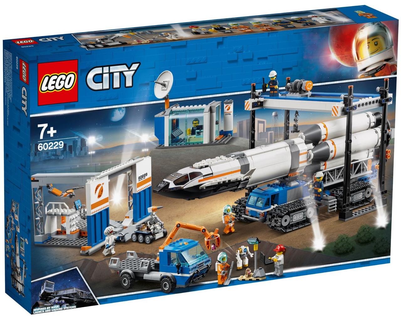 Lego City Майданчик для складання і транспорт для перевезення ракети 60229