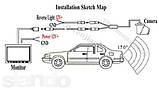 Камера заднього виду SONY(CCD) BMW BMW E46 E39 BMW X3 X5 X6 E60 E61 E62 E90 E91 E92 E53 E70 E71, фото 3