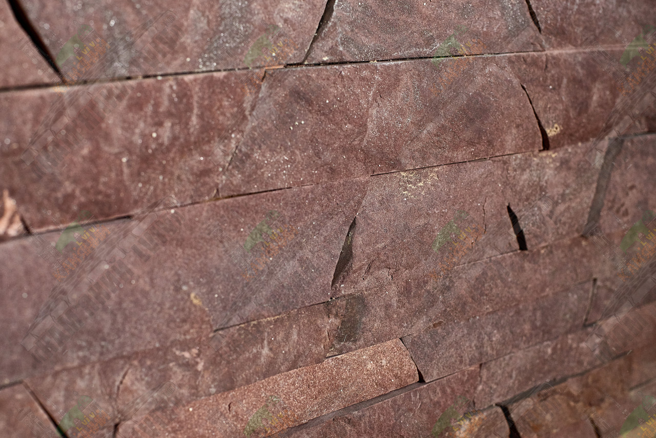 Камень песчаник "Ополье красное" KLVIV 6 см. уп.0.5 м.кв - фото 2 - id-p528520232