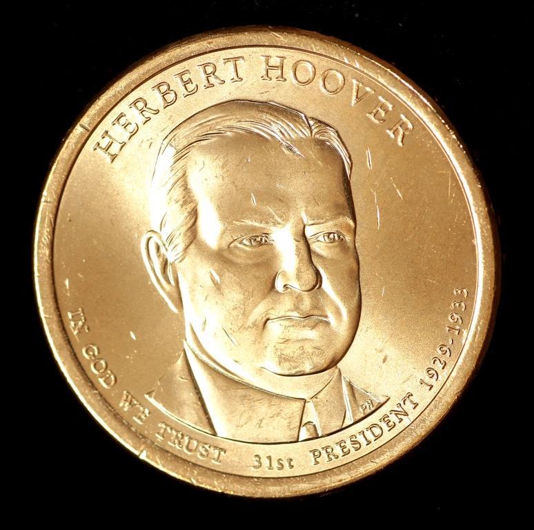 Монета США 1 долар 2014 р. 31-й президент Герберт Гувер.