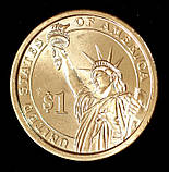 Монета США 1$ 2013 р. 28-й президент Вудро Гудсель, фото 3