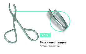 Пінцет Ножиці для корекції брів SPL