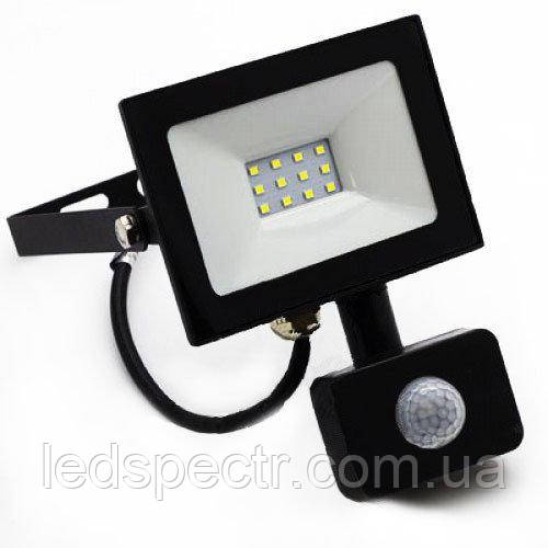 Світлодіодний Led Прожектор NEOMAX 10 W 220 V IP65 6500 K з датчиком руху