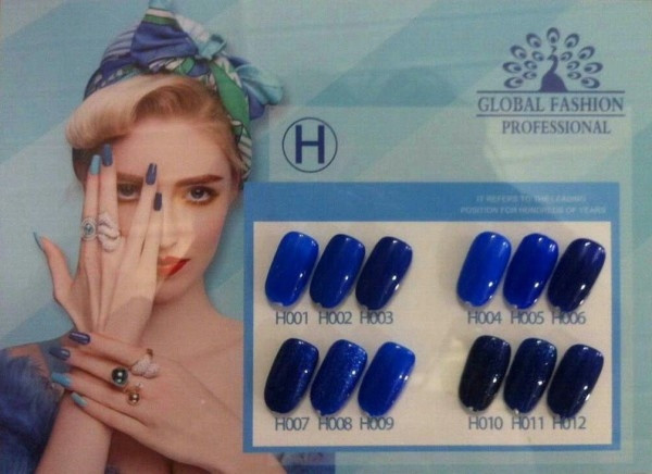 Колекційний гель-лак Global Fashion Серії «H» No001-012 (10 мл)