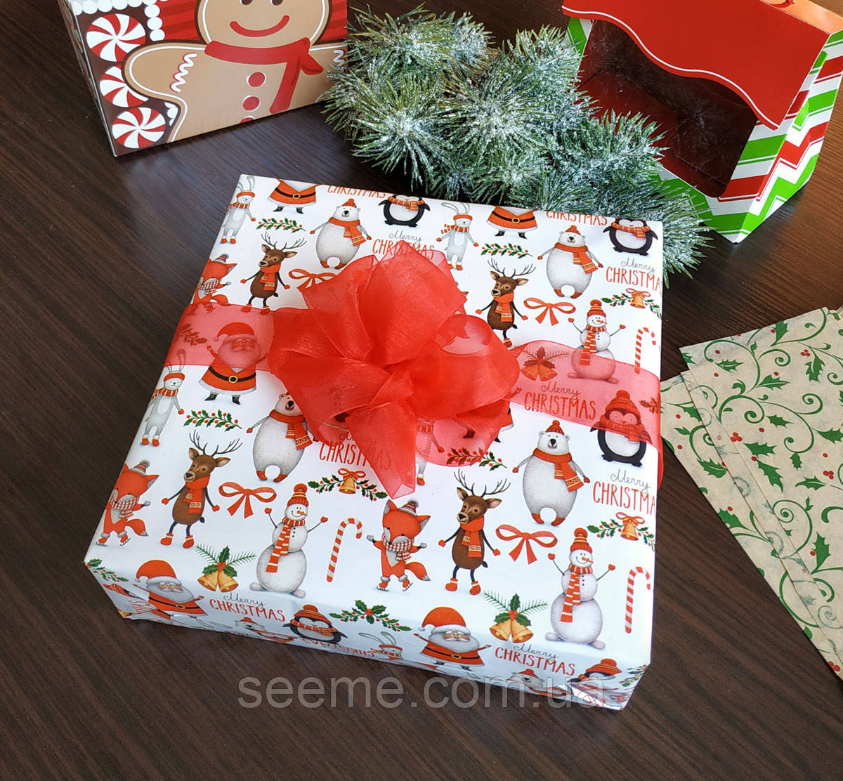 Папір пакувальний з малюнком, фото 1