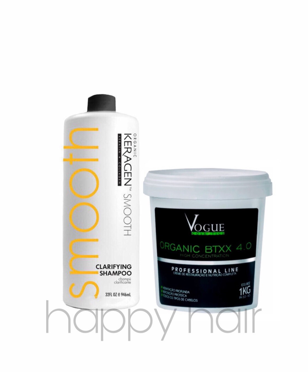 Vogue Cosmetics btox Orgânico Btxx 4.0 Набір ботекс для волосся 250/500 мл