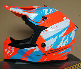 Шолом GEON 633 MX Fox Крос Black /Neon Orange