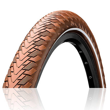 Велосипедна покришка шина Continental CONTACT Cruiser Reflex, 26"x2.00, 51-559, Wire, коричневий, фото 1
