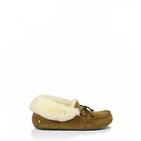 Угги женские UGG Australia Alena Womens Chestnut. Мокасины с мехом женские орехового цвета.