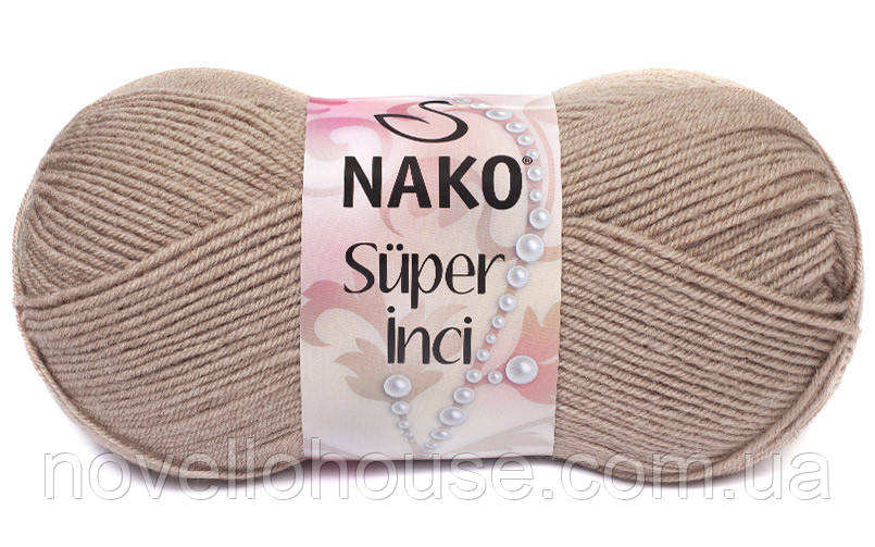 Nako SUPER INCI (Супер Інсі) № 23339 кориця (Вовняна пряжа з акрилом, нитки для в'язання)