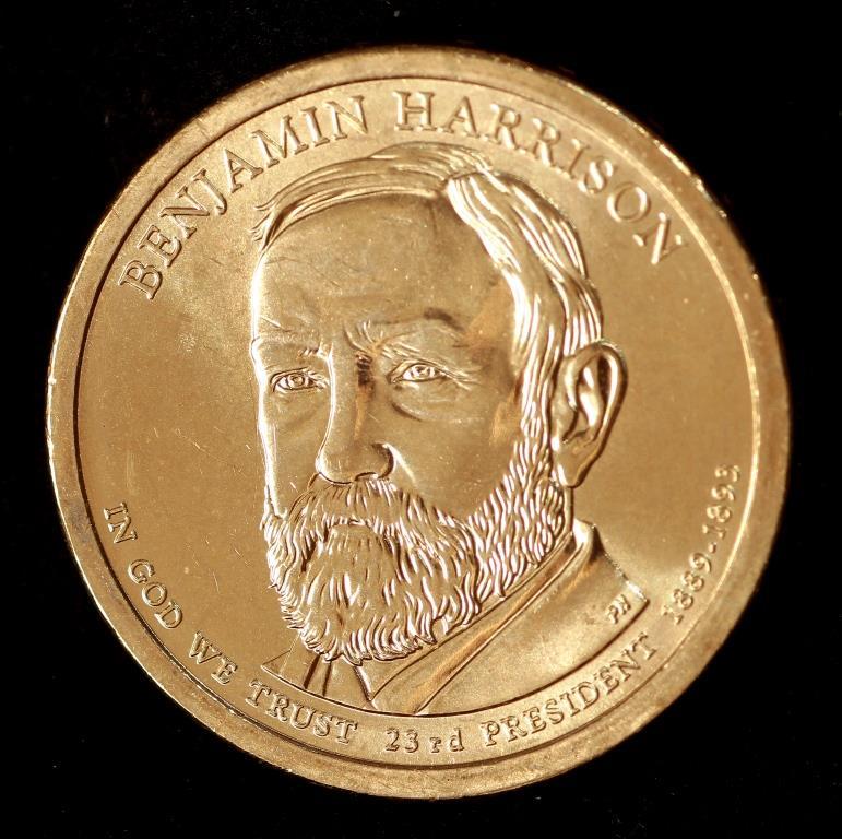 Монета США 1$ 2012 р. 23-й Президент Бенджамін Гаррісон