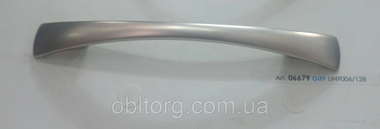 Ручка меблева скоба GIFF UN9006/128 сатин, фото 1