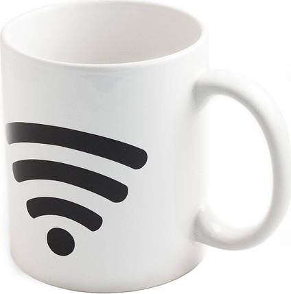Кружка хамелеон EL Wi-Fi з індикатором тепла біла, фото 2