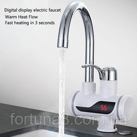 ВОДОНАГРЕВАТЕЛЬ ПРОТОЧНЫЙ WATER HEATER DIGITAL DELIMANO SOFT PIPE RX002, фото 1
