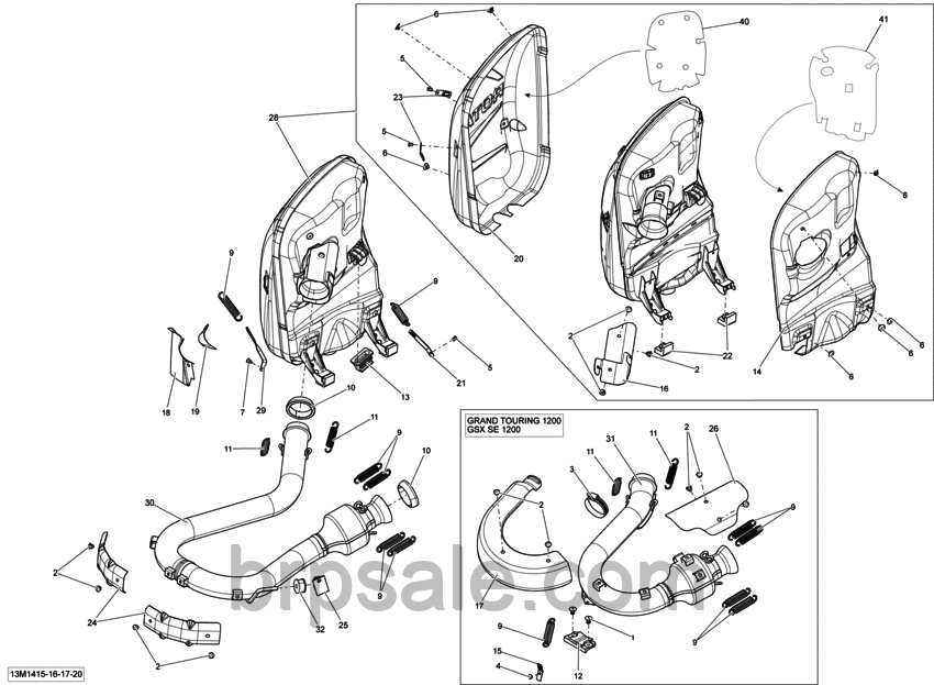 Тепловий екран правий Ski-Doo BRP RH HEAT SHIELD