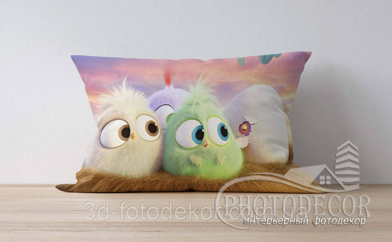 Дитяча подушка з фото "Енгрі Бердс 3", фото 1