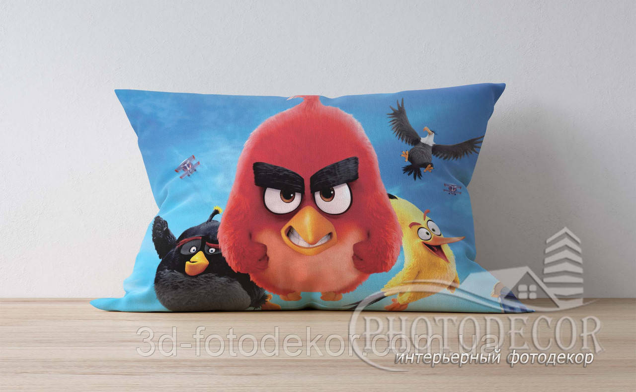 Дитяча подушка з фото "Енгрі Бердс 11", фото 1