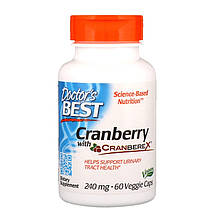 Журавлина Doctor's Best "Cranberry with Cranbeex" 240 мг, здоров'я сечовивідних шляхів (60 капсул)