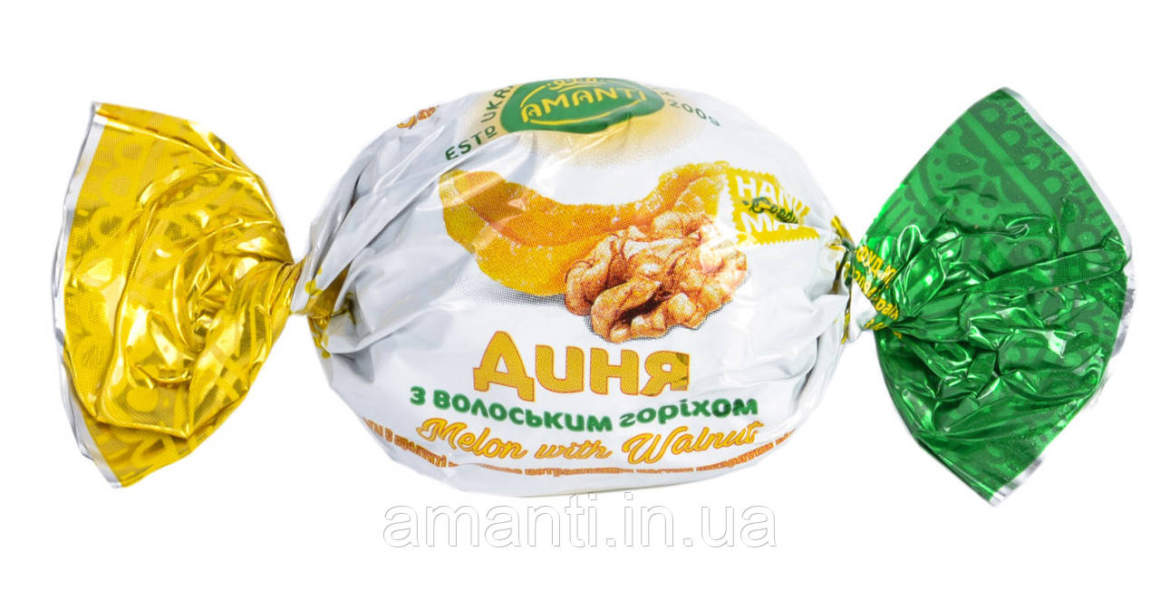 Цукерки "ДИНЯ З ВОЛОСЬКИМ ГОРІХОМ"