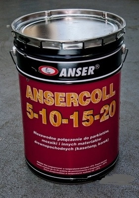 Каучуковий паркетний клей Ansercoll 5-10-15-20, 23 кг