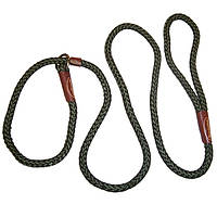 Ошейник-поводок для собак, круглый,рывковый, Coastal Remington Rope Dog Leash, 1смХ1,8м, зеленый, США.