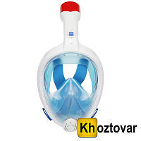 Маска для подводного плавания Snorkeling Mask | Новая версия L/XL, Синий