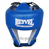 Шолом боксерський (для боксу) Reyvel, зверху шнурівка, вініл, різн. кольору, L