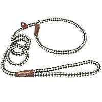 Ошейник-поводок для собак, круглый,рывковый, Coastal Remington Rope Dog Leash, 1смХ1,8м, бело-зеленый, США.