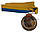 Медаль спортивна, для спорту: 1, 2, 3 місце, Ø 5 см, з українською стрічкою, фото 2