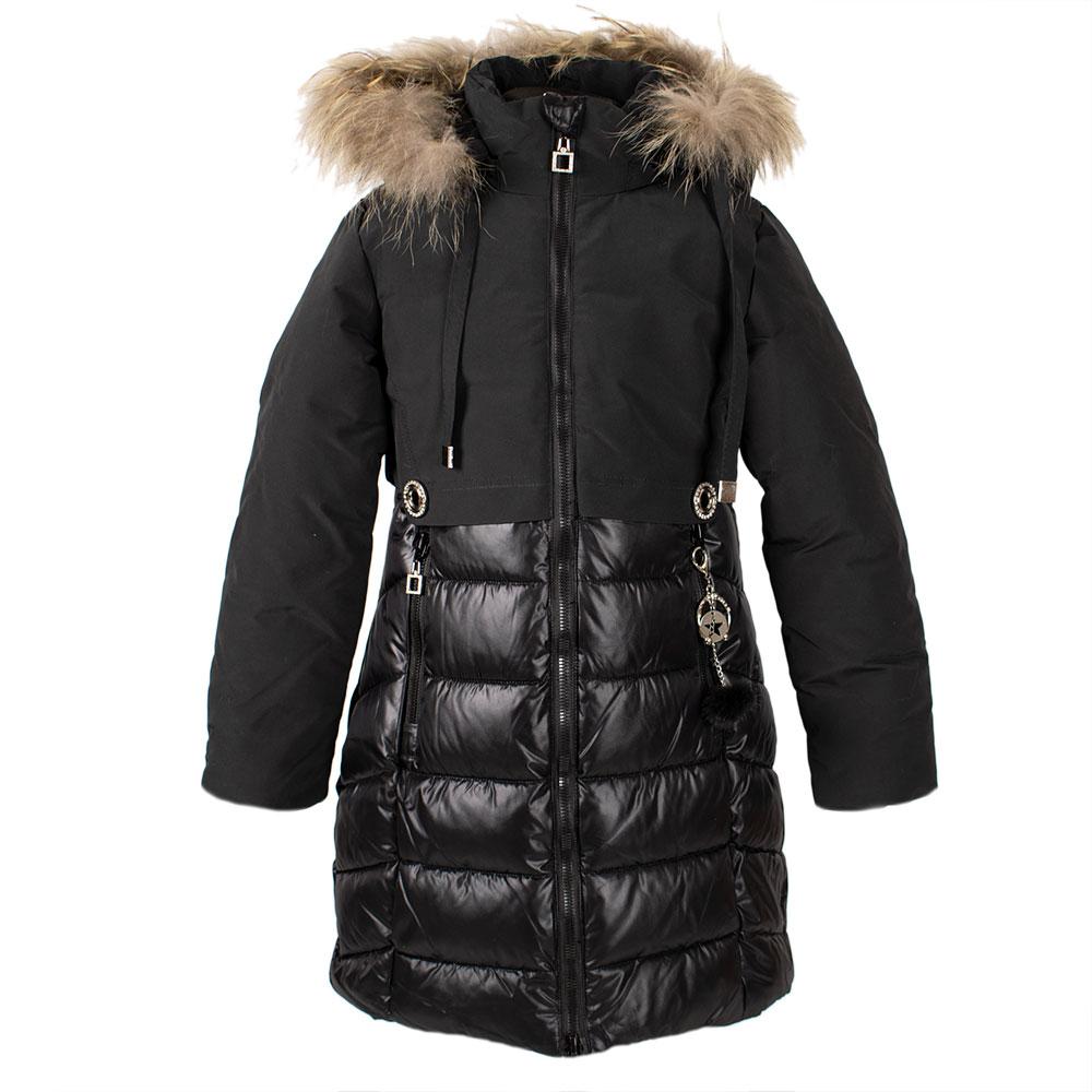 Пальто зимове для дівчаток "Yinuo" арт.LH-10 чорний 146(р)